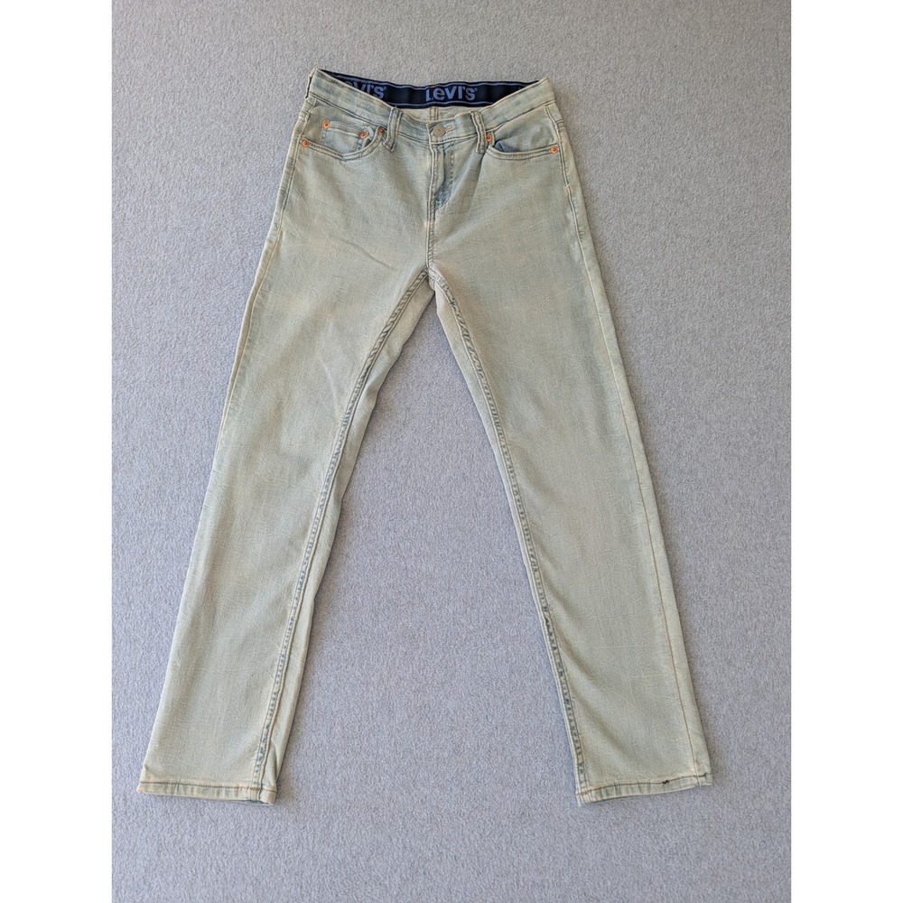 Levis Boys 502 Regular Taper Light Wash Jeans Size 14 Reg W27 L29
